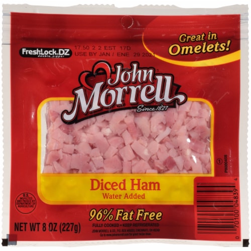 John Morrell Diced Ham Perspective: front