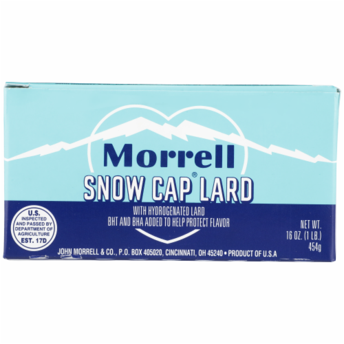 Morrell® Snow Cap Edible Lard Perspective: front