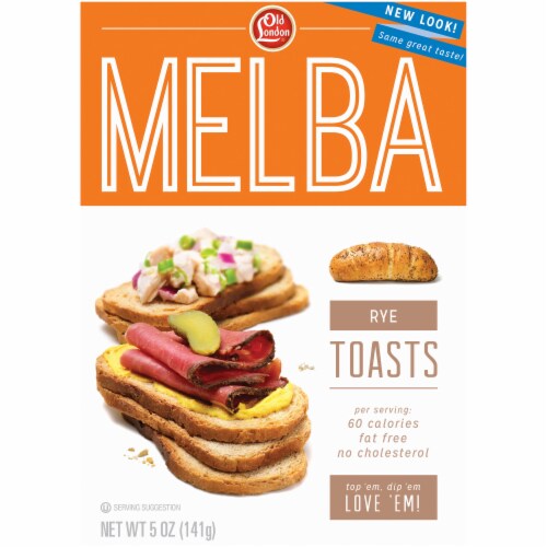 Old London Rye Melba Toast Perspective: front