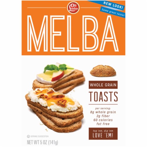Old London Whole Grain Melba Toast Perspective: front