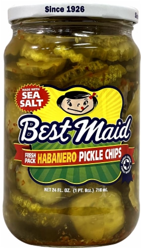 Best Maid® Habanero Pickle Chips Perspective: front