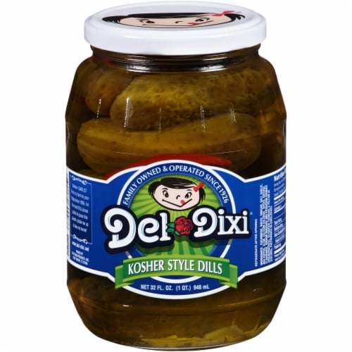 Del-Dixi Kosher Style Dills Perspective: front