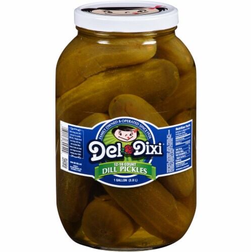 Del-Dixi Whole Dill Pickles Perspective: front