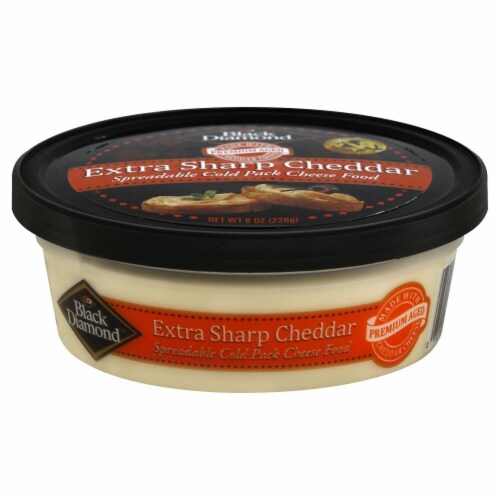 Black Diamond Extra Sharp White Cheddar Cheese Perspective: front