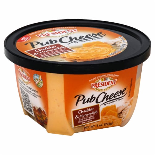 President® Cheddar and Horseradish Pub Cheese Perspective: front