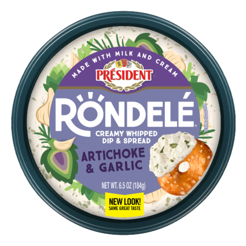 Rondele® Creamy Whipped Dip & Spread Artichoke & Garlic Perspective: front