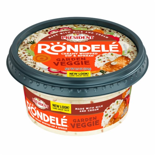Rondele Garden Vegetable Creamy Whipped Dip & Spread Cheese Perspective: front