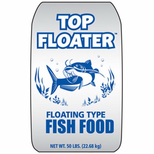 Sunshine Mills 10032 50 lbs. Top Floater Premium Floating Fish Food Perspective: front
