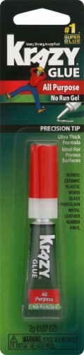 Krazy Glue Super Glue, All Purpose, No Run Gel, Precision Tip - 0.07 oz