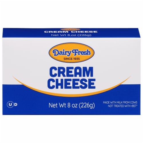 Dairy Fresh Pasteurized Cream Cheese Perspective: front