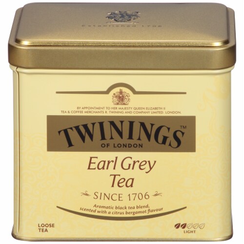 Twinings Of London Earl Grey Tea Loose Tea Tin Perspective: front