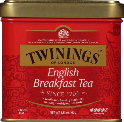 Twinings Of London™ English Breakfast Loose Tea Tin Perspective: front