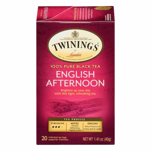 Twinings Tea Earl Grey Tea - Decaffeinated - Case of 6 - 20 Bags