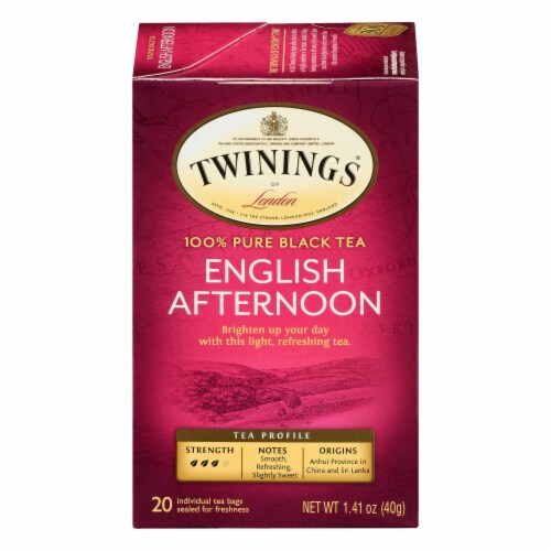 Twinings Of London® English Afternoon Pure Black Tea Bags Perspective: front