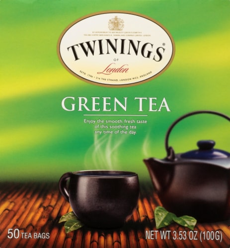 Twinings of London Green Tea Bags Perspective: front