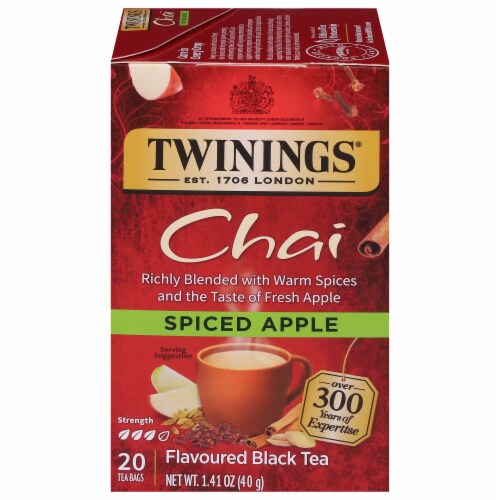Twinings of London® Spiced Apple Chai Tea Bags Perspective: front