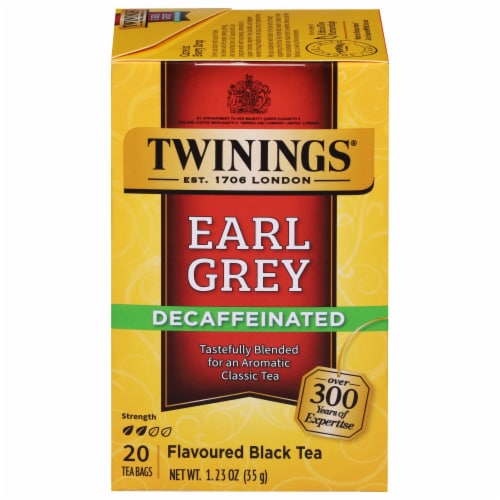 Twinings Of London® Decaffeinated Earl Grey Black Tea Bags Perspective: front