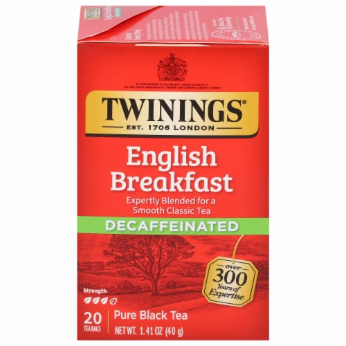 Twinings Of London® Decaffeinated English Breakfast Black Tea Bags Perspective: front