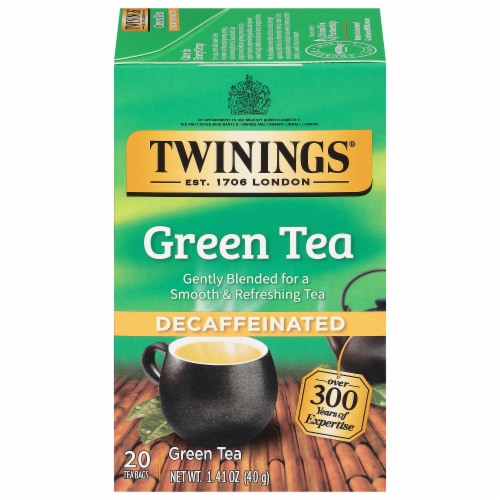 Twinings Of London Decaffeinated Green Tea Bags Perspective: front