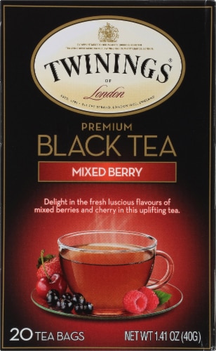 Twinings Of London Mixed Berry Premium Black Tea Bags Perspective: front