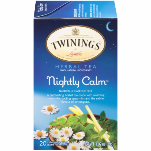 Twinings Of London Nightly Calm Herbal Tea Bags Perspective: front