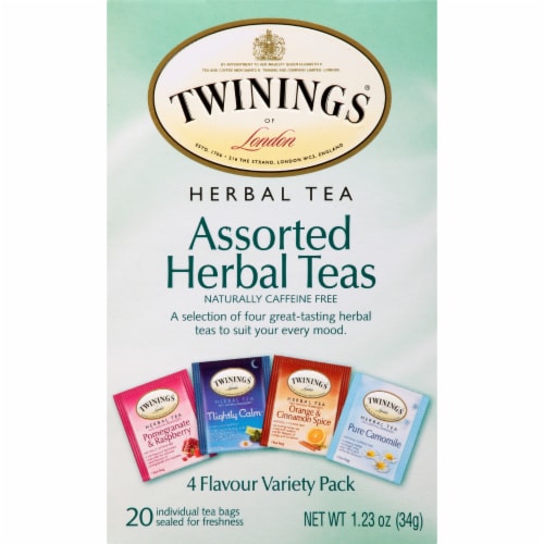 Twinings of London® Assorted Herbal Teas Variety Pack Perspective: front