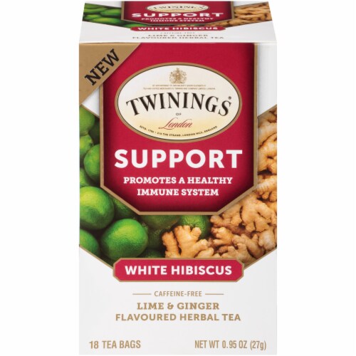 Twinings of London Support White Hibiscus Tea Perspective: front