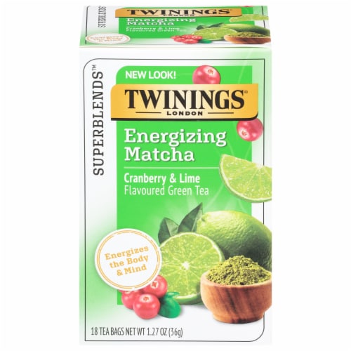 Twinings of London® Energize Matcha Tea Bags Perspective: front