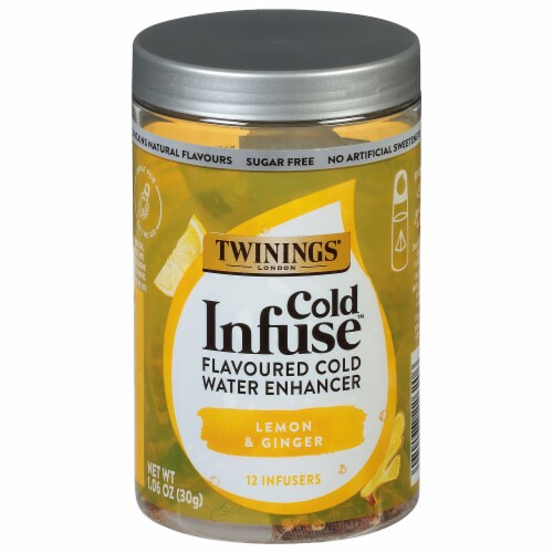Twinings of London Cold Infuse Lemon Orange & Ginger Cold Water Enhancer Perspective: front