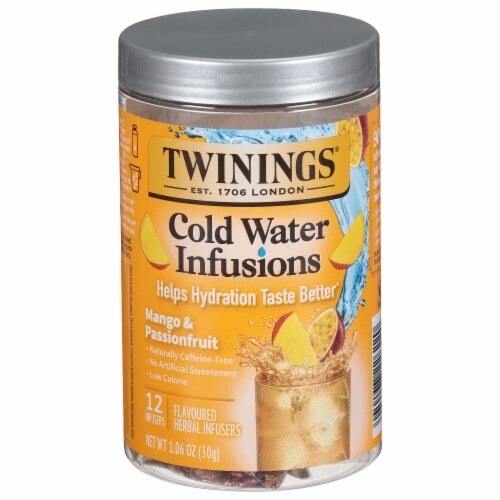 Twinings® of London Passionfruit Mango Orange Cold Water Infusions Perspective: front