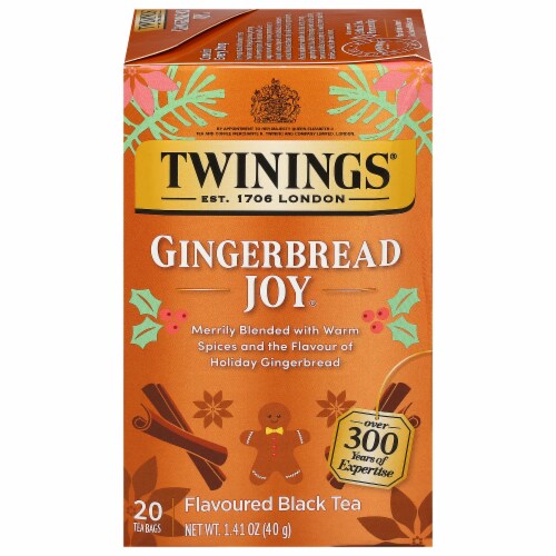 Twinings Of London® Gingerbread Joy Black Tea Bags Perspective: front