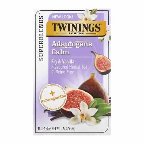 Twinings of London® Adaptogens Calm Fig & Vanilla Tea Bags Perspective: front