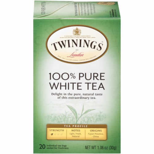 Twinings Of London 100% Pure White Tea Bags Perspective: front