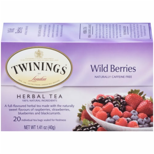 Twinings Of London Wild Berries Herbal Tea Bags Perspective: front