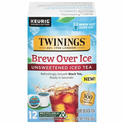 Twinnings® Brew Over Ice Unsweetened Ice Tea Perspective: front