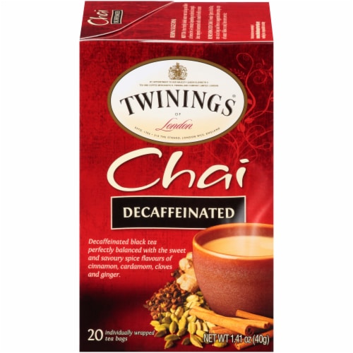 Twinings Of London® Chai Decaffeinated Black Tea Bags Perspective: front