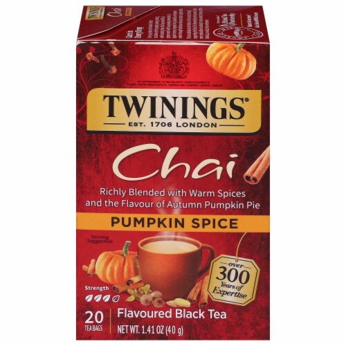 Twinings of London® Pumpkin Spice Chai Tea Perspective: front