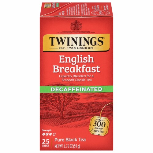 Twinings® Of London Decaffeinated English Breakfast Pure Black Tea Bags Perspective: front