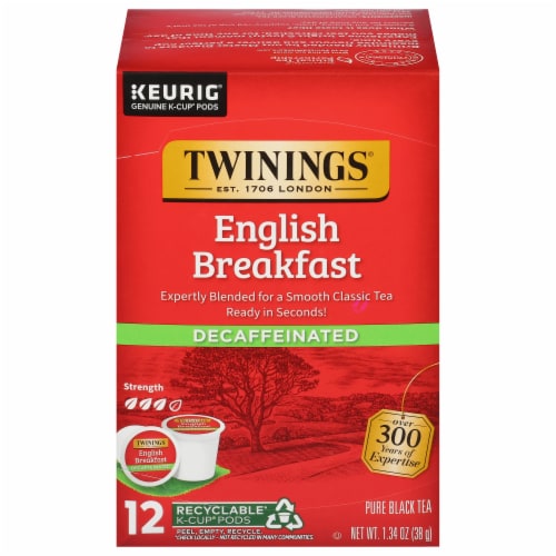 Twinings Of London® Decaffeinated English Breakfast Tea K-Cup Pods Perspective: front