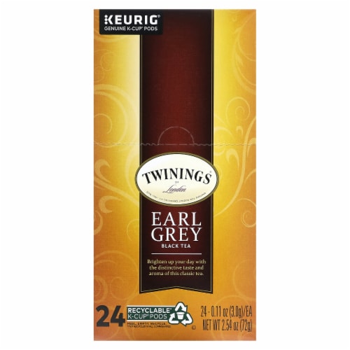 TWININGS® Tea K-Cups, Earl Grey, 0.11 Oz K-Cups, 24/box TNA85783, 1 - Food  4 Less