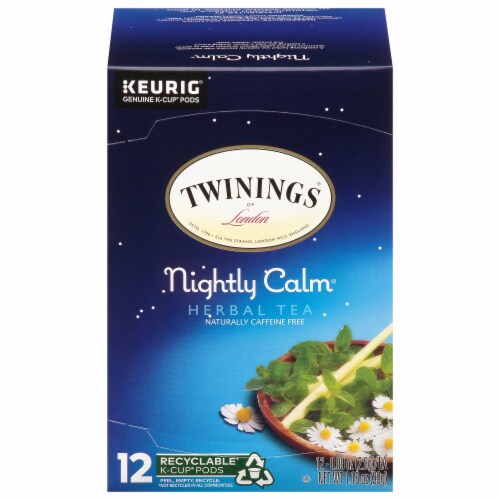 Twinings® of London Nightly Calm Herbal Tea K-Cup Pods Perspective: front