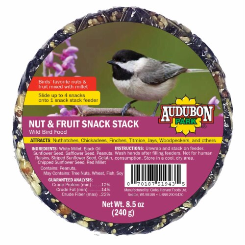 Audubon Park Nut & Fruit Wild Bird Snack Stack Perspective: front