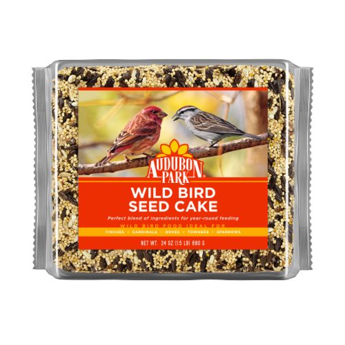 Audubon Park Wild Bird Seed Cake Bird Food Perspective: front