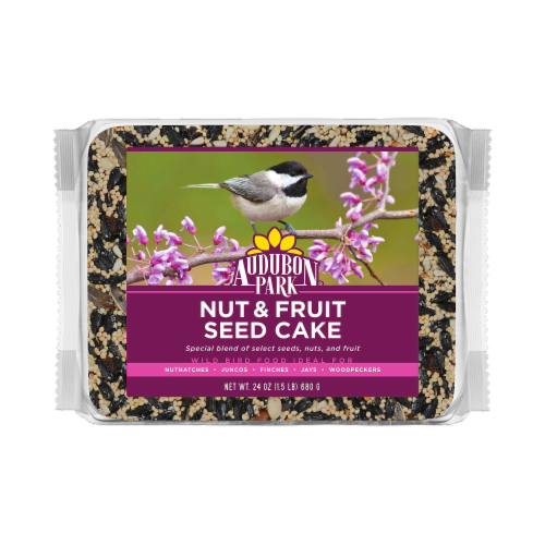 Audubon Park Nut & Fruit Seed Cake Bird Food Perspective: front