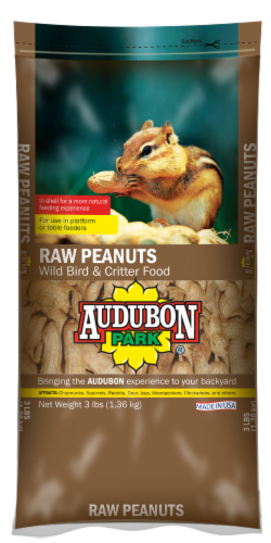 Audubon Park Raw Peanuts Bird Food Perspective: front