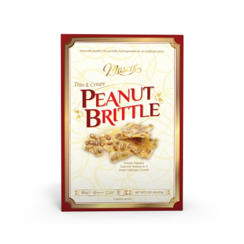 Mascot™ Pecan Company Holiday Thin & Crispy Nostalgic Peanut Brittle Perspective: front
