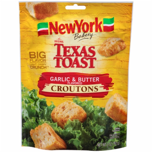 New York Bakery Texas Toast Garlic and Butter Croutons Perspective: front