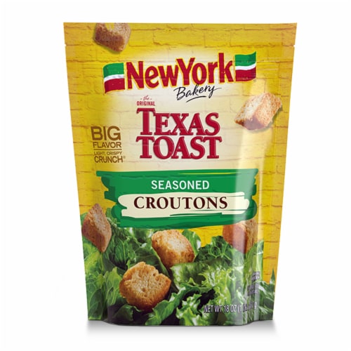 New York Bakery Texas Toast Seasoned Croutons Perspective: front