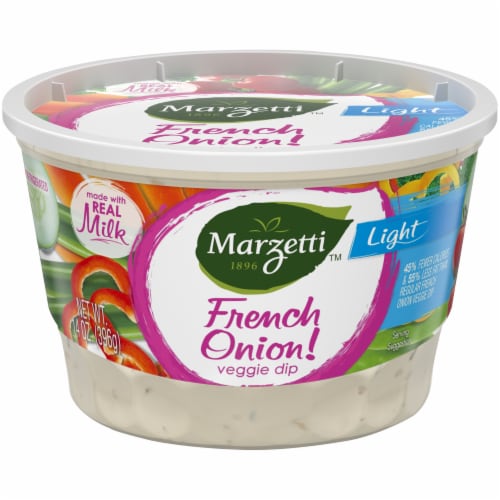 Marzetti Light French Onion Veggie Dip Perspective: front
