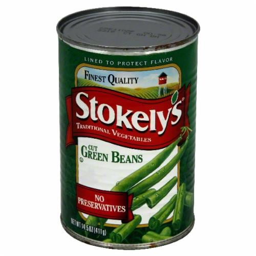 Stokely's Cut Green Beans Perspective: front